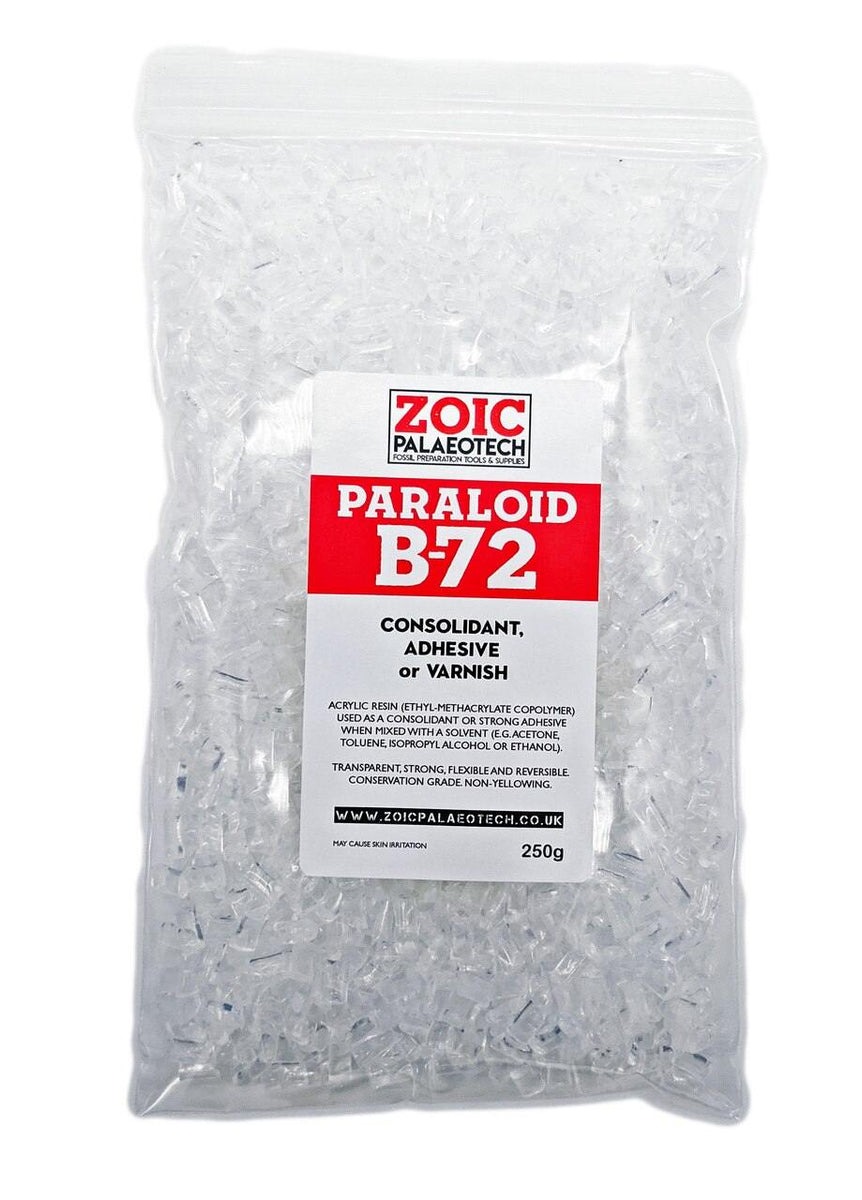 Paraloid B-72 | Conservation Acrylic Resin – ZOIC PalaeoTech Limited